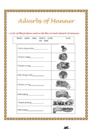 ADVERBS OF MANNER