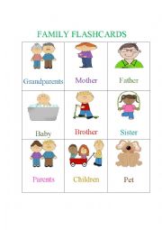 English Worksheet: family members