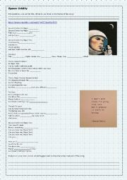 English Worksheet: David Bowie Space Oddities