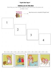 Goldilocks and the three bears activity