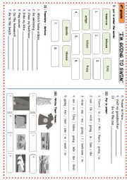 English Worksheet: CLOTHES - BE GOING TO 