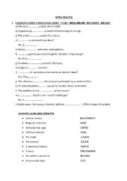 English Worksheet: Practice verb to be and vocabulary