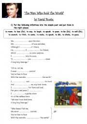 English Worksheet: The man who sold the world - David Bowie