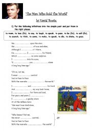English Worksheet: The man who sold the world - David Bowie