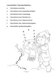 English Worksheet: Caillou colouring