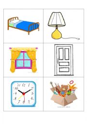 Flash card - my room and my body