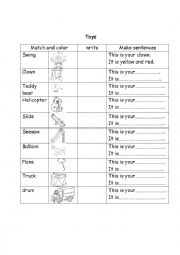 English Worksheet: toyskid