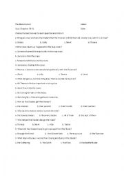 English Worksheet: Maze Runner Quiz