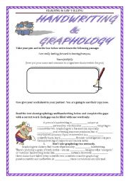 READING & GAP FILLING - HANDWRITING part 1  - with key