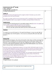 English Worksheet: grammar lesson plan sample