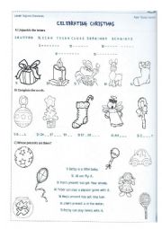English Worksheet: Christmas