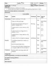 English Worksheet: Simile and metaphor