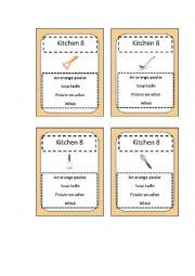 English Worksheet: Go fish- kitchen