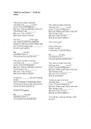 English Worksheet: Shut up and Dance - fill in the gaps