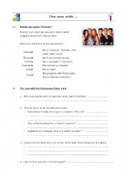 English Worksheet: The one with the Halloween party