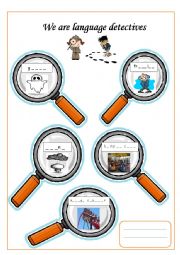 English Worksheet: LANGUAGE DETECTIVES - PART 2