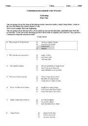 English Worksheet: TEST FORM-LEVEL B1