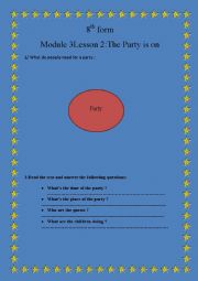 module 3 lesson 2 the party is on