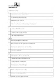 English Worksheet: Havent met you yet. Michael Buble