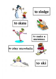 English Worksheet: winter sports