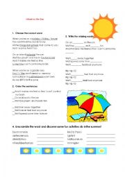 English Worksheet: Island In the Sun