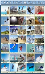 English Worksheet: Extreme Sports 