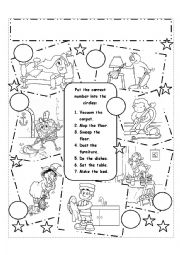 English Worksheet: Household chores