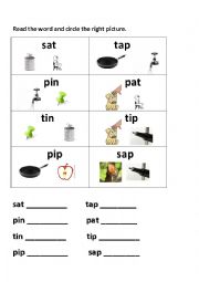 PHONICS- S,A, T, P, I. N