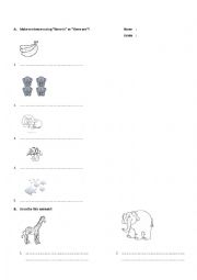 English Exercise for Kindergarten