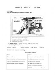 English Worksheet: Child labour session 2