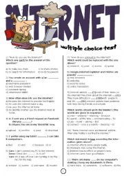 English Worksheet: Internet Test