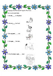 Regular past tense verbs