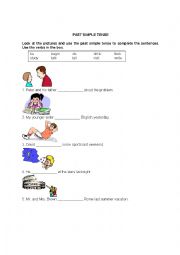 English Worksheet: Past Simple Tense