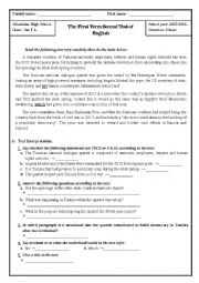 English Worksheet: 2foregn languages test