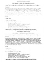 English Worksheet: Advising a ski resort