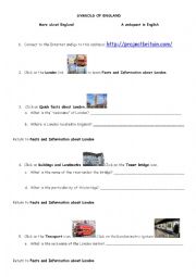 English Worksheet: London Webquest