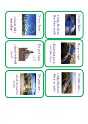 English Worksheet: Unusual Structures Go Fish