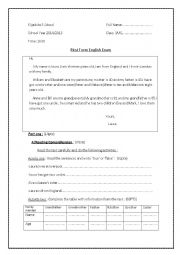 English Worksheet: Laura is happy to send you her letter talking about her family 
