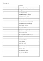 English Worksheet: Adults ice breaker interactive activity