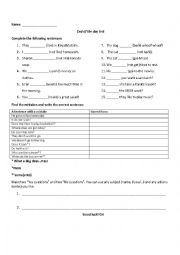 English Worksheet: present simple worksheet