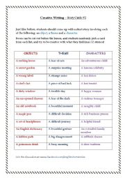 Creative Writing – Story Cards #2
