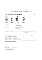 English Worksheet: Gravity Falls Activity for Season 1 Episode 2