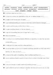 English Worksheet: prefix/explanations 5