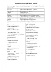 English Worksheet: Adam Lambert - Whataya you want from me