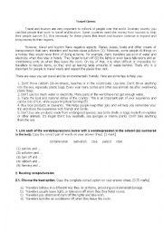 English Worksheet: Travel Green