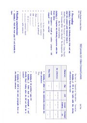 English Worksheet: crisscrossed lovers