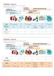 English Worksheet: 2 PAIR WORKS / present perfect - past simple