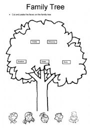 English Worksheet: Family Tree