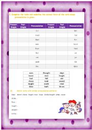 Pronunciation PAST SIMPLE IRREGULAR VERBS