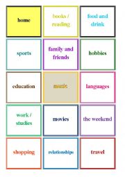 English Worksheet: Grammar Bingo - Asking Questions